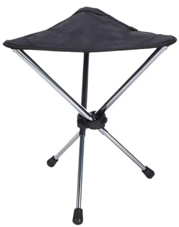 JINSHENGXINA Outdoor Teleskop Dreibein Hocker Camping Hocker Angelhocker Grün Khaki Schwarz(Black)