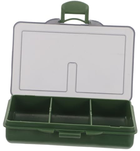 BESTonZON Angelköder-Organizer Box Aufbewahrungsbox Für Haken Trennwänden Großes Fassungsvermögen Für Köder Und Lockmittel Tragbar Für Angelausflüge