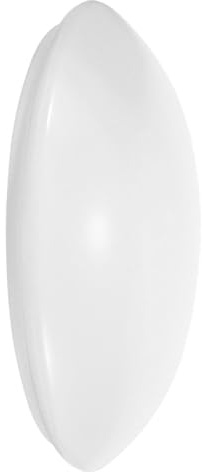 Clip-on Round Ceiling Lamp Shade White Plastic Dome | Bathroom Ceiling Light Shade, Easy-install Fixture Accessory for Balconies, Bright Even Lighting