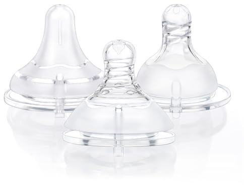 LittleForBig Silikon Soft Touch Erwachsenen Flaschensauger Ersatzteile für Flaschen - 3er-Pack in verschiedenen Ausführungen