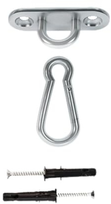 MAMOI® Deckenhaken schwerlast, Karabiner für schaukel, Schaukelhaken betondecke, Schwerlasthaken Decke und Holz, Deckenhacken für hängesessel, Hängematten aufhängung zubehör, Haken Befestigung