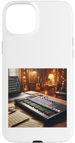 Controller tastiera MIDI - Sintetizzatore Retro Custodia per iPhone 15 Plus