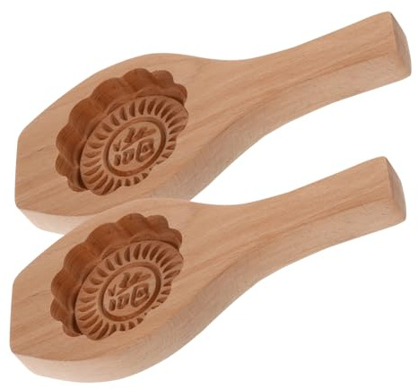 Cabilock 2 pièces Moule à Gâteau Lune Moules Pâtisserie Créatifs et Texture Concave-convexe Matériau Alimentaire Résistant et Facile à Nettoyer Accessoires pour Bricolage Cuisson