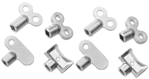Didiseaon 8pcs Radiator Valves Keys Radiator Bleed Hole Key Tool for Heating System Maintenance