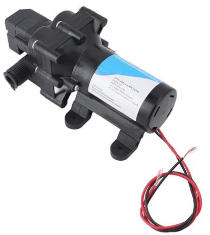 ERYUE 12V DC Self Priming Electric Water Transfer Pump with Powerful Self Priming Function for RV Marine, 916.00g, Marine for RVs, Yachts