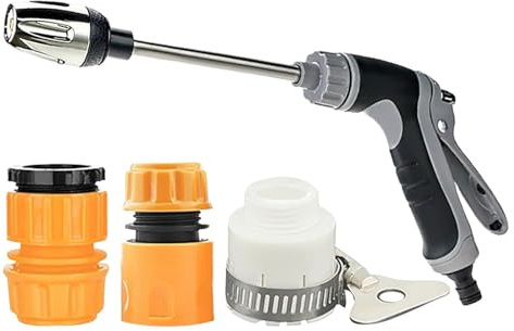 Power Washer - Pressure Washer, Power High-Pressure Cleaner for Every Garden Hose, Easy Installation with Joints and Foam Jug for Garden, Outdoor, Car Washing