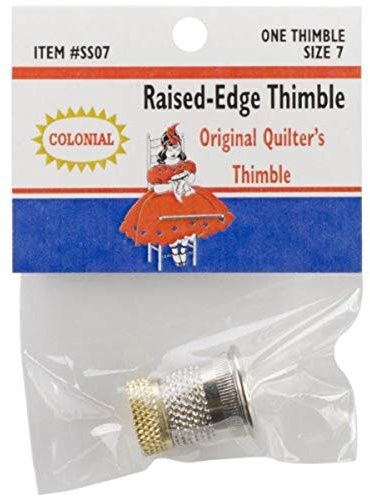 Colonial Raised-Edge Thimble, Size 7