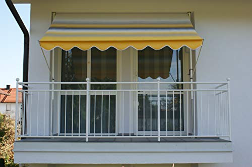 Angerer – Tendone, – Tenda da Sole, Design n. 500, Giallo, 150 x 200 x 225 cm, 2500/500