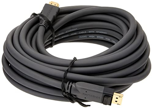 VivoLink - Pro displayport - hdmi 10m - câbles displayport (displayport, hdmi, mâle, mâle, or, noir)