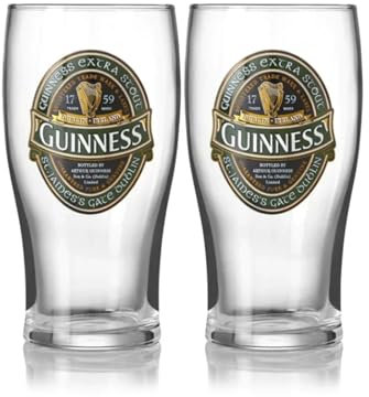 Guinness Irlande Collection Lot de 2verre à bière