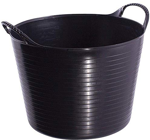 Gorilla Black Recycled Flexible Laundry & Gardening Storage Tub (1 Tub, Medium 26 litres)