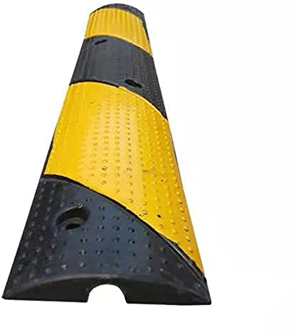 HOME UK Rallentatori stradali in Gomma con Canali, Passacavo A Pavimento in Gomma, Collegabile Modulare Coperchio di Protezione Cavi Antiscivolo Protezione Protezione per Base (1 Pezzo)