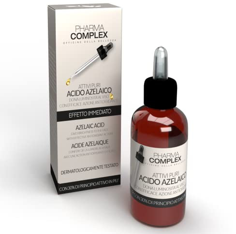 Siero Viso Acido Azelaico – Illuminante, Purificante, Levigante con Acido Ialuronico – Formula Cosmetica Professionale – 30 ml