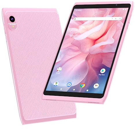 Tablet Android 14 Tablets 8 inch, WiFi 6 Tablet Computer 2GB RAM 32GB ROM, 1280x800 IPS Touch Screen, 2+8MP Dual Camera, 4300mAh Battery, Google GMS Certified Tablet PC (Pink)