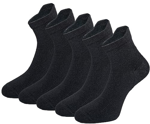 5 Paar Kompressionssocken Sportsocken Laufsocken für Herren & Damen Münner Leichtgewicht Kompressionsstrümpfe Funktionssocken Sneaker Socken