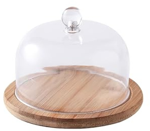Cake Stand with Dome Lid Multifunctional 6 in 1 Acrylic Cake Stand,Multi Purpose Container and Serving Stand,Ideal for Birthdays Presents Dinners Parties and Decorations,Cake Tray ﻿ (17 * 17 * 11cm)