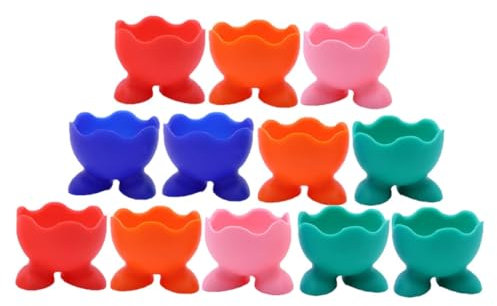 SHOWERORO Hervidor De Huevos Soporte Hueveras De Silicona Cocedor De Huevos Lavavajillas