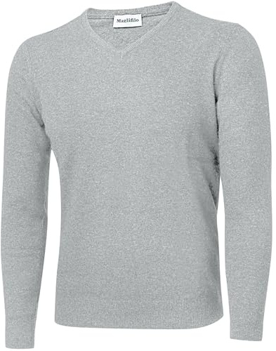 Maglifilo - Maglione Uomo Scollo a V in Misto Cashmere - Morbido, Elegante e Versatile - Perfetto per Ogni Occasione, Idea Regalo con Confezione Inclusa