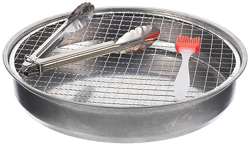 BESPORTBLE Parrilla De Barbacoa Inoxidable Barbacoa Portátil Parrilla De Camping Accesorios Para Acampar