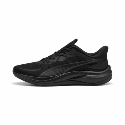 PUMA Unisex Skyrocket LITE 2 Road Running Shoe, Black-Matte Silver, 9 UK