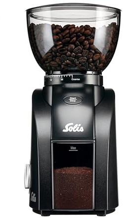 Solis Scala Zero Static Kaffeemühle, Schwarz