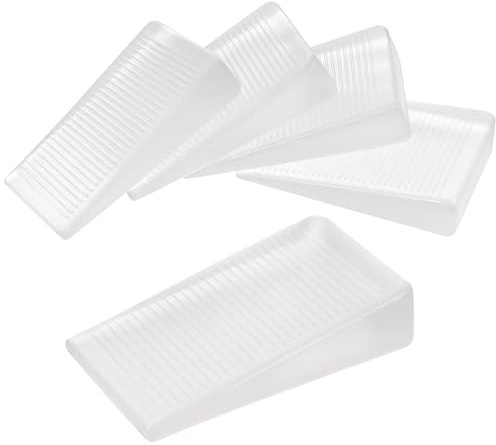 4 Stück Türstopper Keil Gummi Türkeil rutschfest Türstopper Keile Kunststoff Fensterstopper Keil Kunststoffkeile Ausgleichsplättchen zum Nivellieren Unebener Tische Kommodenbeine Toiletten Mehr Möbel