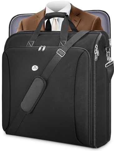 MATEIN Double Layer Suit Carriers for Men, Travel Garment Bags for Business