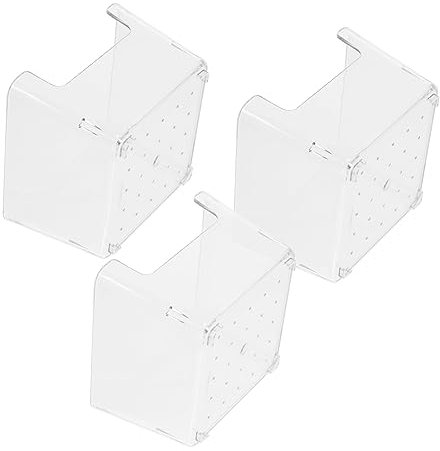 ROMISBABA 3 Stück Teiliges Hamster Zubehör Transparente Badewanne für Chinchillas Nagerkäfig Badewanne Multifunktionale Sandbox für Kleine Haustiere als Sauna und Waschraum