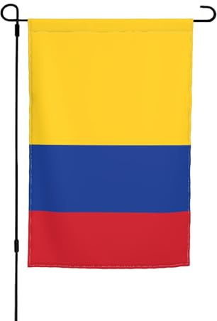 TYUMH Drapeau de la Colombie pour décoration de jardin 30,5 x 45,7 cm pour cour, jardin, pots de fleurs et balcons