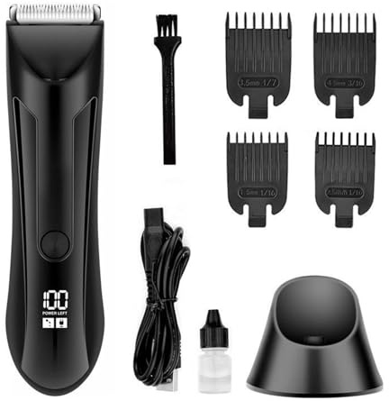 Cortabarbas Para Hombre,Cortapelos Corporal Eléctrico para Hombre - Máquina de Afeitar y Acicalamiento para Viaje Regalo Cuidado Facial Bigote