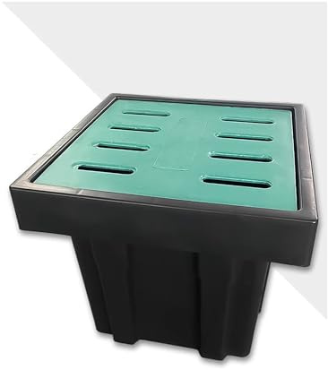 Catch Basin Drain Grate with Frame Thickness Drain Box with Strainer Not Predrilled(60x40x80cm)
