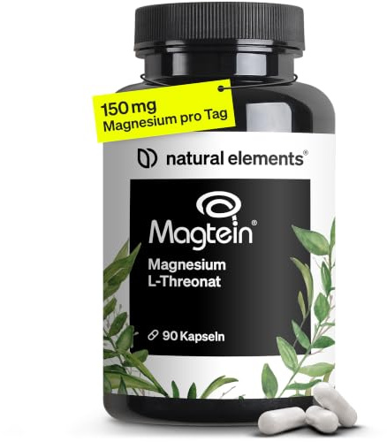Magtein® L-treonato de magnesio - ALTA PUREZA - 2.083mg de magnesio treonato de alta Absorción - Soporte para tus músculos, huesos y nervios - 90 Cápsulas - Probado en laboratorio