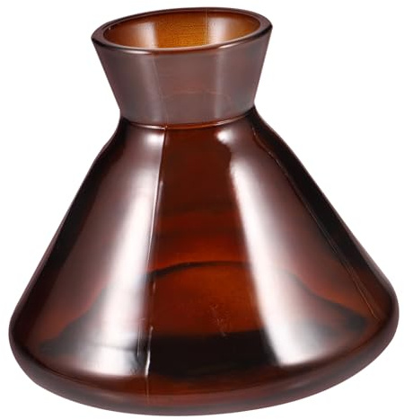 UKCOCO Flacon Diffuseur Parfum Verre Transparent Bouteille Recharge avec Large Ouverture Trompette pour Huiles Essentielles Diffuseur Vide pour Maison Bureau Spa