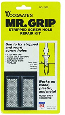 Woodmate 2498 Mr. Grip Screw Hole Repair Kit,Steel,Pack of 1