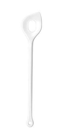 WACA 0225 Spitz-Lochlöffel Küchenhelfer Mehrwegartikel 310 mm, Farbe:weiß