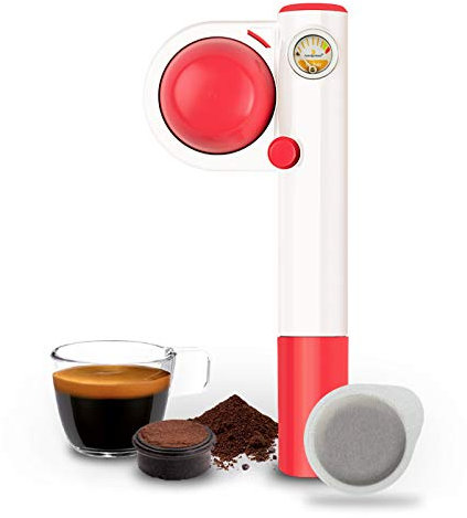 Handpresso Pump Pop Rosa 48267 Macchina espresso portatile e manuale per cialde ESE o caffè sciolto