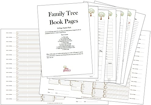 Pack de démarrage Livre Arbre généalogique blanc