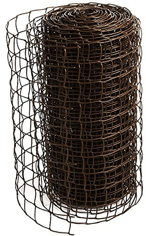 Climbing Plant Support Mesh Plastic Garden Fence Clematis Pea Bean Trellis - Brown 0.5m x 5m