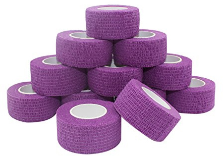 COMOmed selbstklebender verband elastische binde handgelenk bandage pflaster rolle Dog Bandagen Tierische Bandagen 2.5 cm X 4.5 m 12 Bände