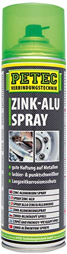 Petec_bundle 3X PETEC Zink-ALU Spray Zinkspray Grundierung Korrosionsschutz 500 ML 71050