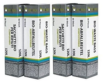 120 Liter Abfallbeutel Biomüllbeutel Biobeutel Müllbeutel Kompostbeutel 4 Rollen á 10 Stück