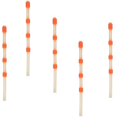BenBow 017 5x Silikonslang, Orange Utbytesslang för Rengöringspistol med Tryckluft - Reservdel, Roterande Slang med Vikter - för Intensiv Virveleffekt & Kompatibel med BenBow Classic Pistolsserie