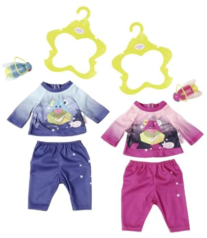 BABY born 824818 Bär, Schmetterling, Eule, Sterne Baby Born Play&Fun Nachtlicht Outfit, Einfarbig, 43 cm
