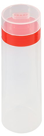 Fdit 4-Hole Mayo Dispenser Bottle, Mayonnaise Dispenser Sauce Squeeze Bottle Japanese Mayonnaise Dispenser for Jam Olive Oil Vinegar (Red)