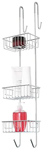 Bamodi Duschablage zum Hängen Edelstahl rostfrei - Duschregal ohne Bohren für Bequeme Aufbewahrung von Shampoo - Rutschfester Duschkorb zum Einhängen (Verchromt, 83 cm)