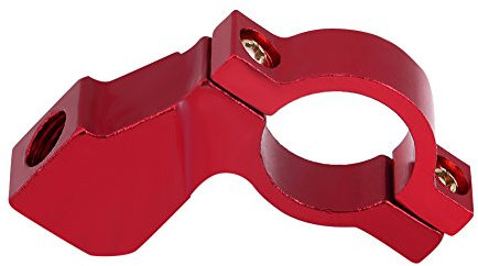 Keenso Universal 7/8zoll Motorrad Rückspiegel Halterung Rückspiegel Lenker Adapter Halterung Halter Clamp(Rot) Motorrad-Spiegel