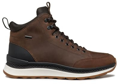 Geox U Spherica Actif X2, Stivale alla Caviglia Uomo, caffè Nero, 42 EU