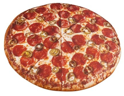 Generisch Pizzahüte für Erwachsene, Pizza-Liebhaber - Weicher, lustiger Pizza-Hut - Kostüm-Party-Accessoire, perfekt für Halloween und Mottopartys