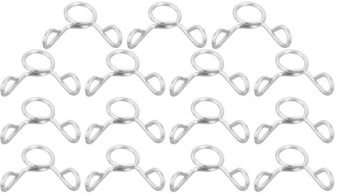 QUARKZMAN 15 Pcs Clips à Ressort pour Tuyau de Conduite de Carburant, 6mm Diamètre Intérieur Acier Inoxydable 304 Pinces à Ressort pour Tuyau d'Eau, pour Moto, Scooter, ATV