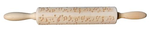 FytStycale Mattarello in Legno con Motivi Mattarello per Goffratura Strumento per Decorazioni da Cucina Mattarello in Rilievo per Cuocere al Forno per Decorare L, Stile K